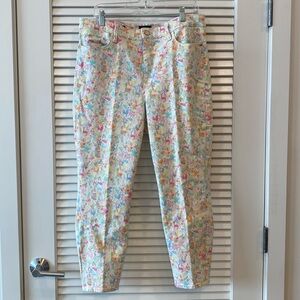 Talbots Jegging Crop Size 14 Floral/Animal Print